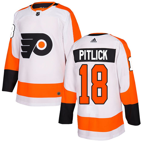 Cheap Adidas Philadelphia Flyers 18 Tyler Pitlick White Road Authentic Stitched Youth NHL Jersey